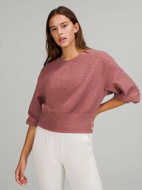 Lululemon Textured Crewneck Pullover